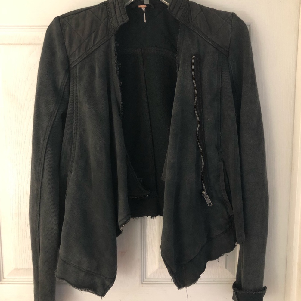 Free People Distressed Jacket